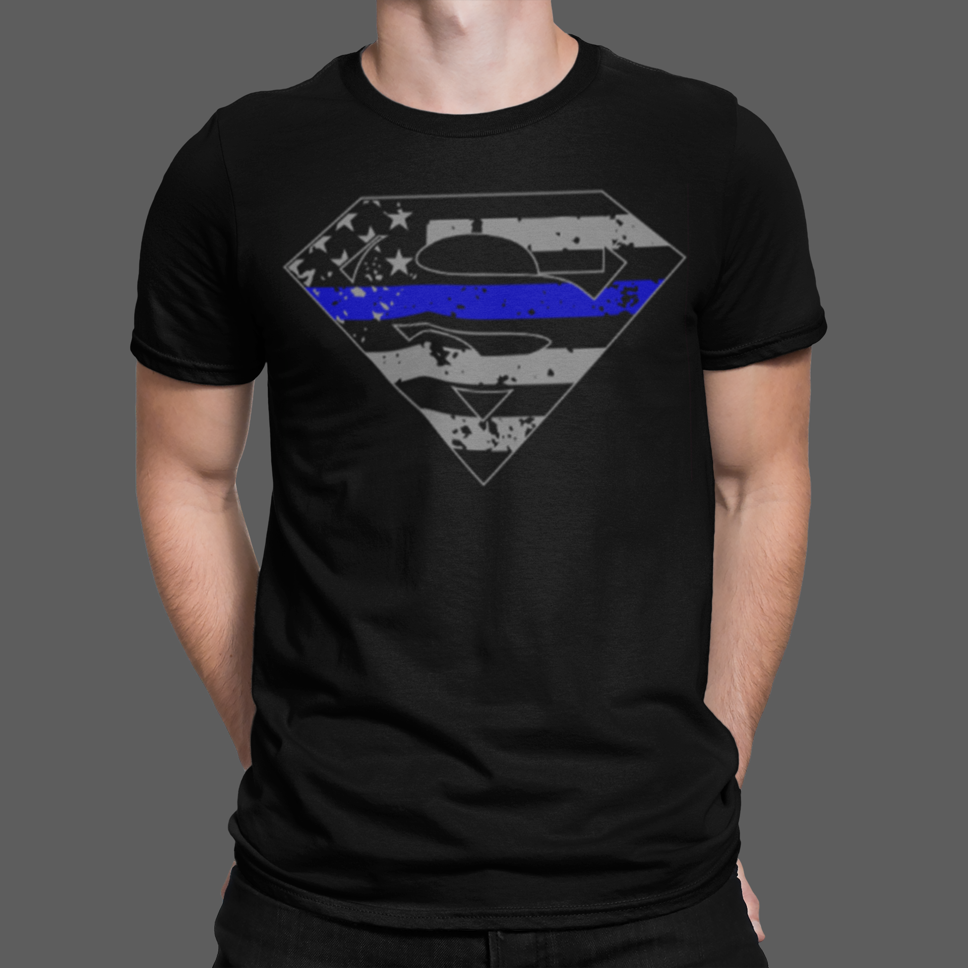 Superman best sale blue shirt