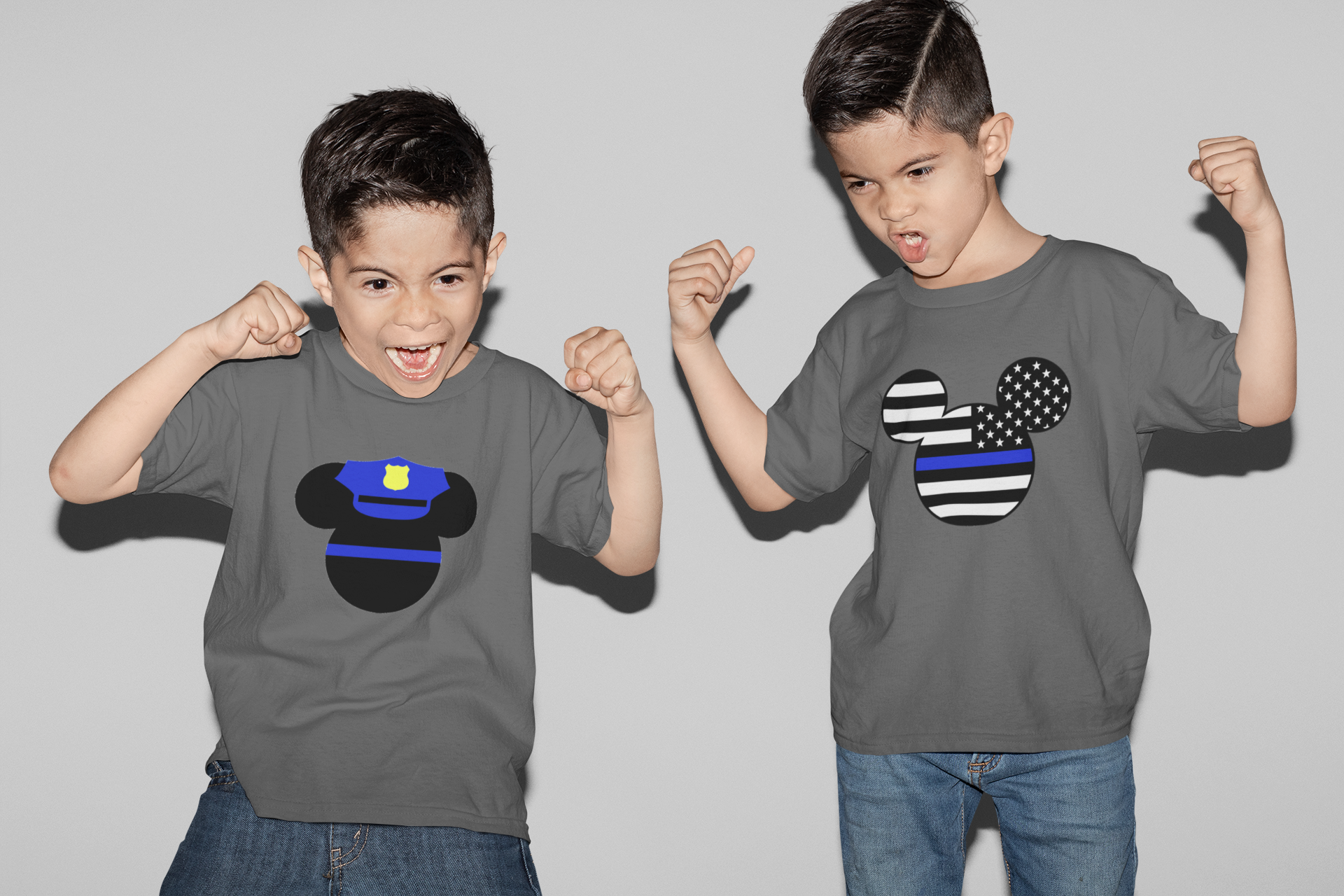 Mickey thin top blue line